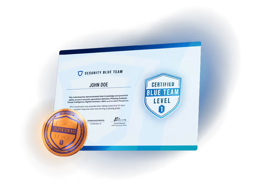 Image of an SBT certification coin