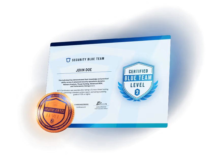 Image of an SBT certification coin