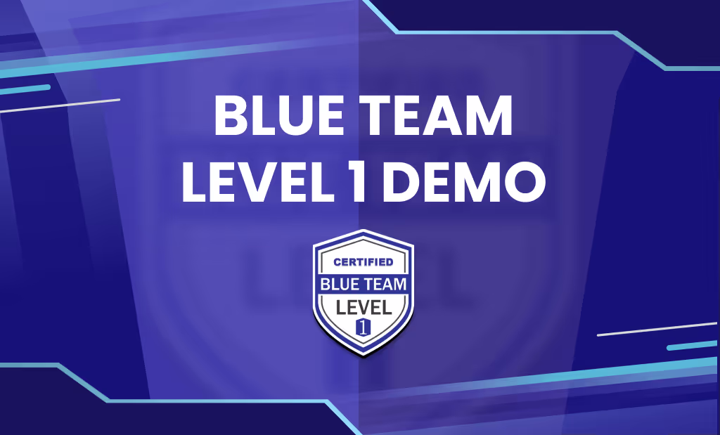 Image of the Blue Team Level 1 Demo course