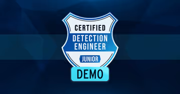 Image of the Certified Junior Detection Engineer DEMO course