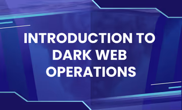 Image of the Introduction to Dark Web Operations course